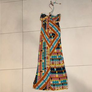 Colorful midi dress